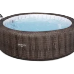 Bestway Lay-Z-Spa Bali 669L 4 Person 81 Air Jet LED Round Spa Hot Tub - Grey