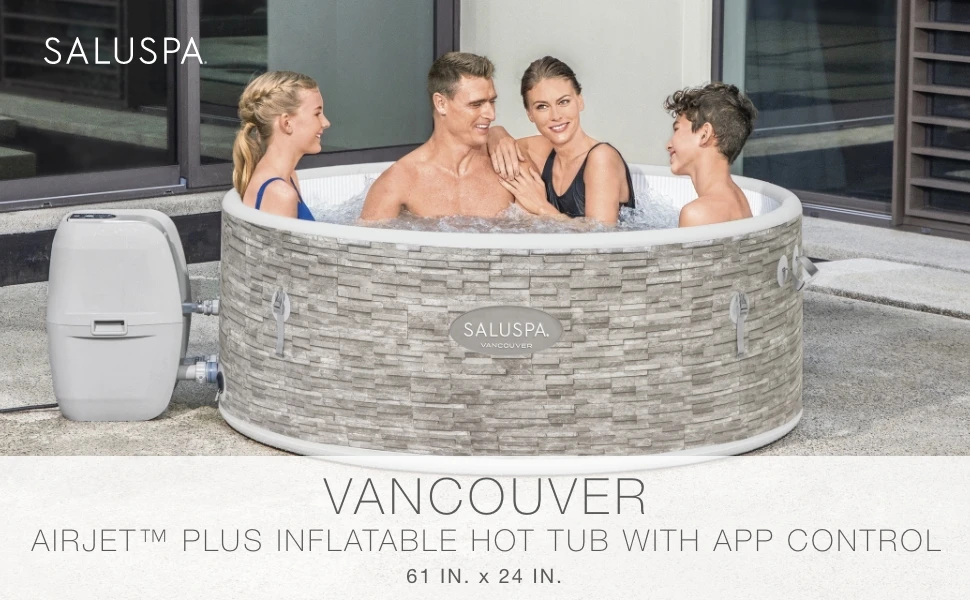 Vancouver AirJet Plus Hot Tub Bestway SaluSpa Portable Spa
