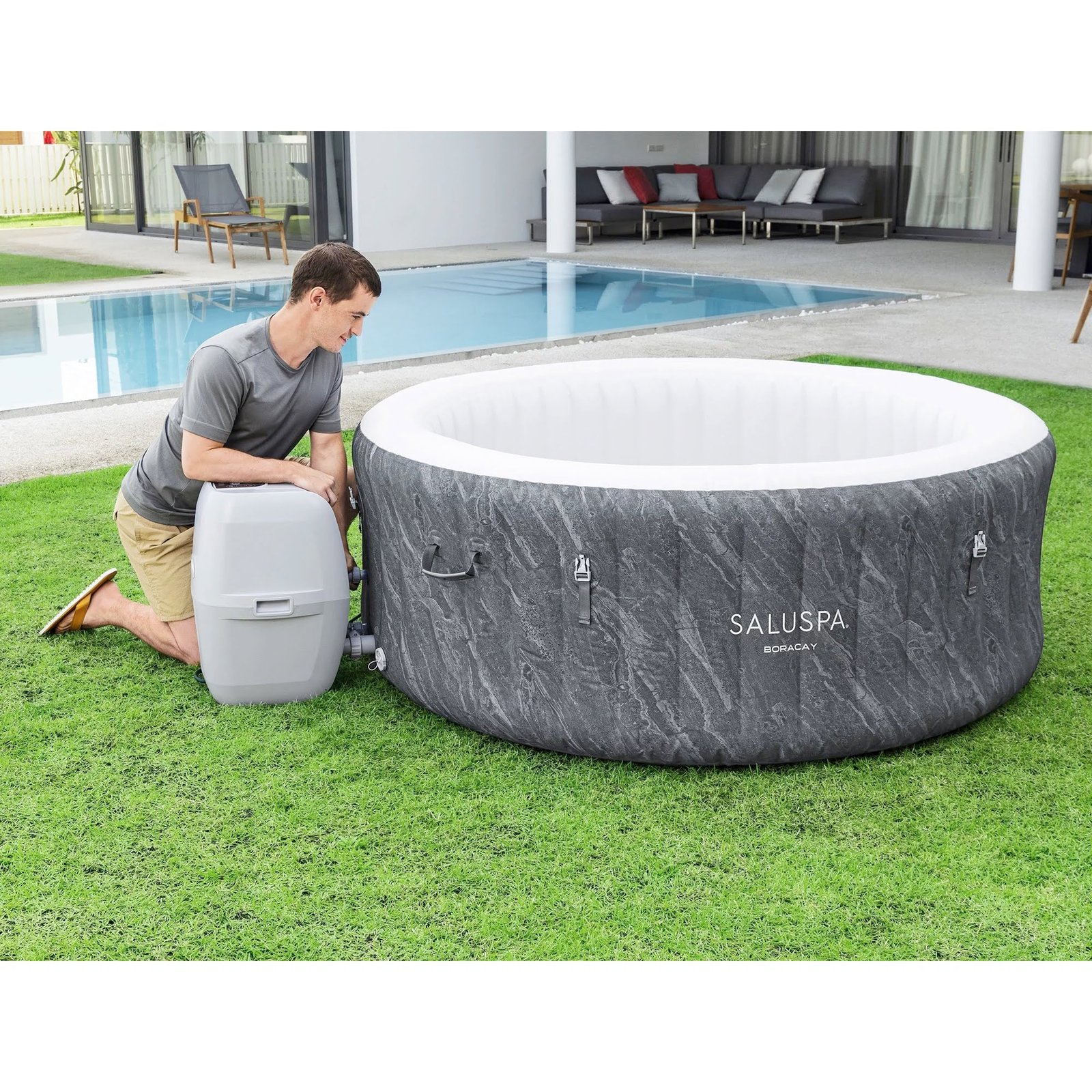 Boracay Airjet Hot Tub Bestway Saluspa Inflatable Spa