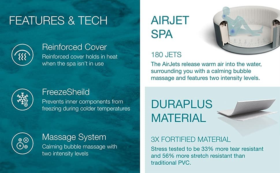 St. Moritz Hot Tub Bestway SaluSpa Inflatable Round Spa