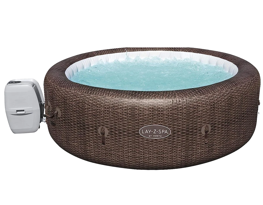 SaluSpa St Moritz Large Round AirJet 7 Person Inflatable Hot Tub