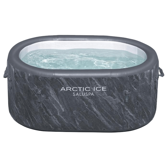 Saluspa Arctic Ice Spa Inflatable Hot Tub, Gray