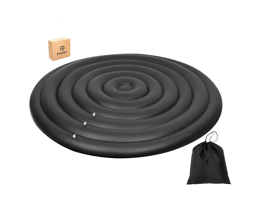 2025 Puzau Inflatable Hot Tub Cover 4-6 Ft Round Hot Tub