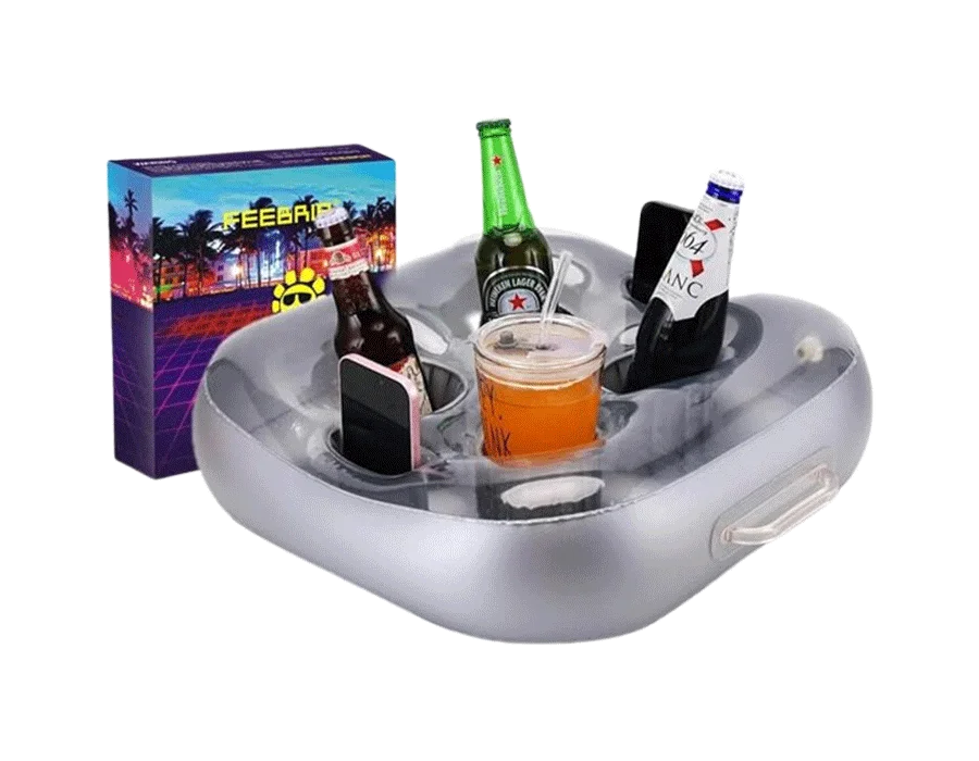 Floating Drink Holder for Hot Tub Large Capacity Drink Float with 6 Storage Holes