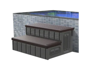 Hot Tub Steps, Outdoor Spa Steps with Storage